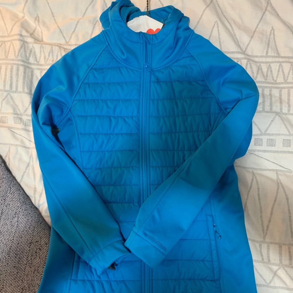 UA storm blue under armor coat size small